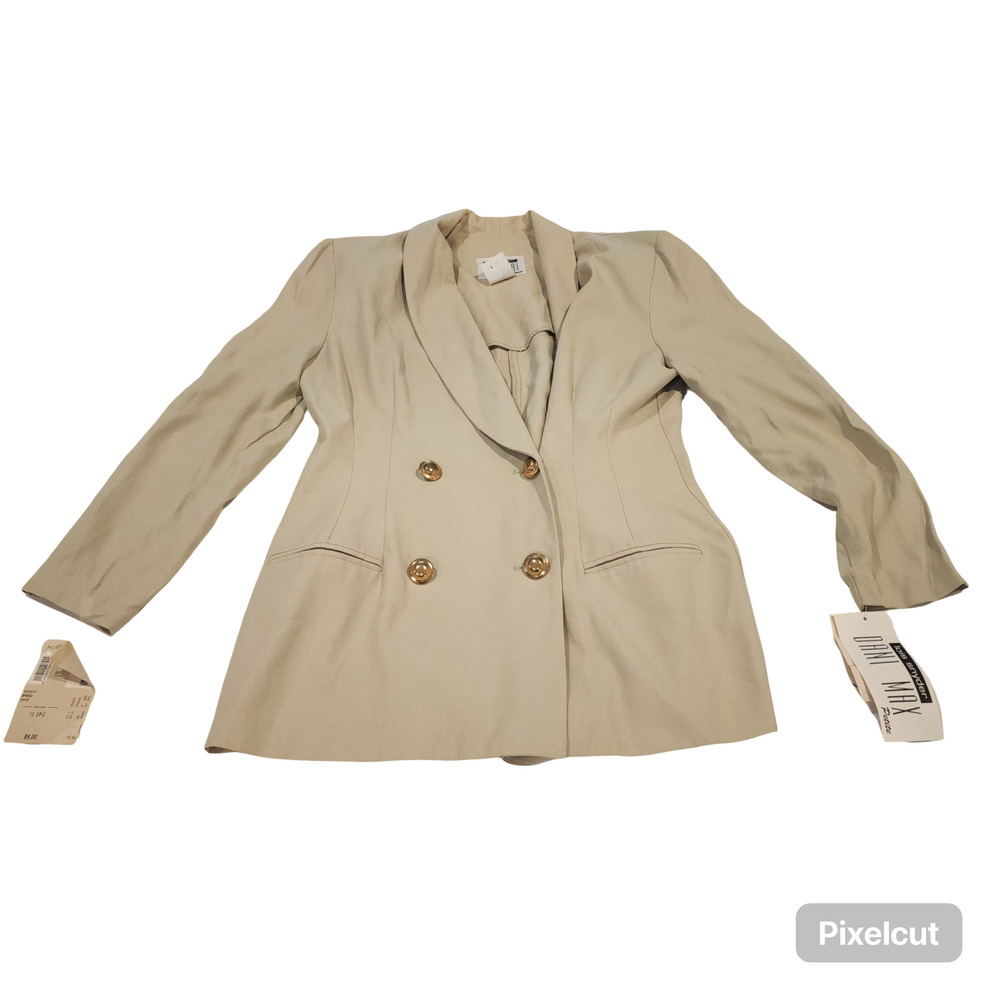 Vintage Dani Max Pant Suit Womens 12P Sage Green Crepe 2 Piece Set Nordstrom